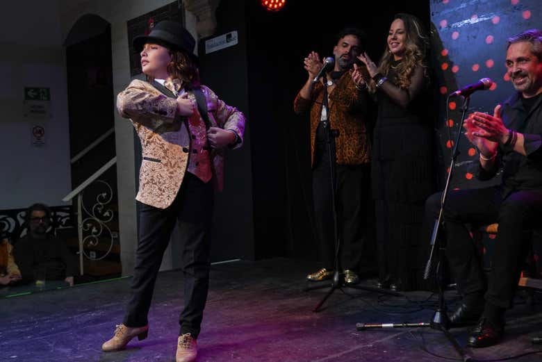 Espectáculo flamenco en el tablao La Guarida del Ángel