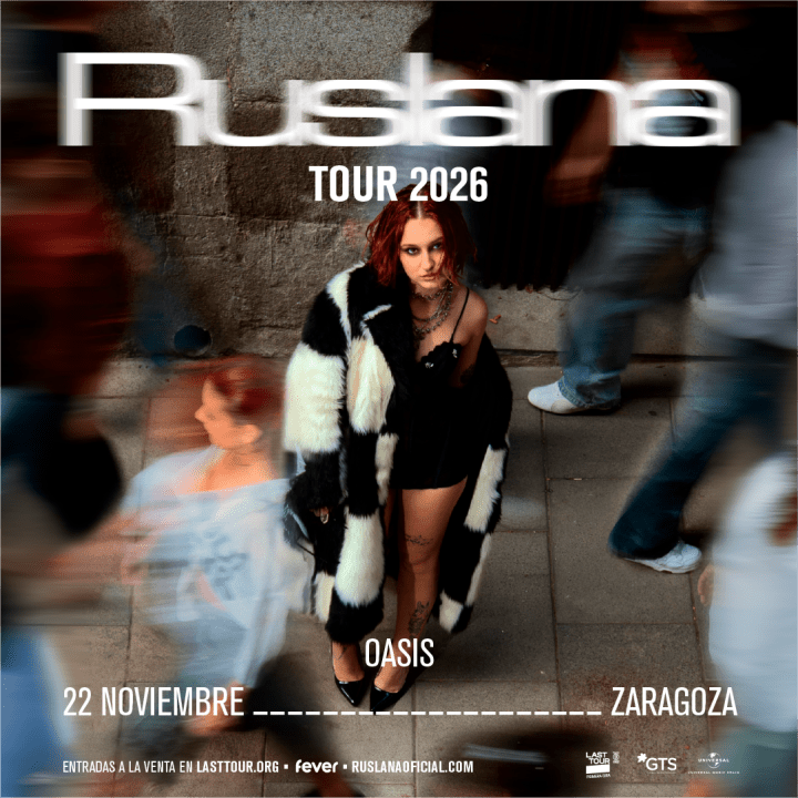 Ruslana en Sala Oasis, Zaragoza 2026 - Entradas Zaragoza