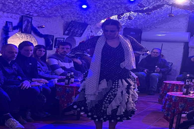 Espectáculo flamenco en la Cueva Zincalé