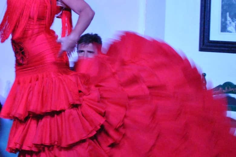 Espectáculo flamenco en el tablao El Cardenal