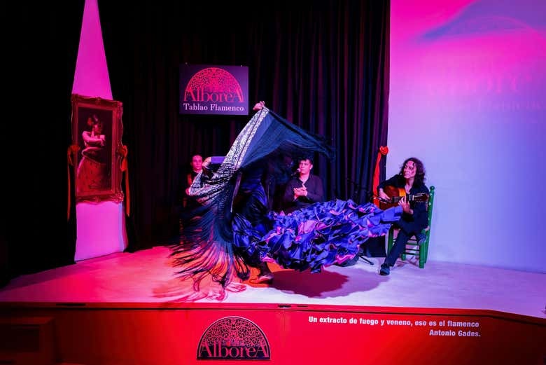 Espectáculo flamenco en La Alboreá