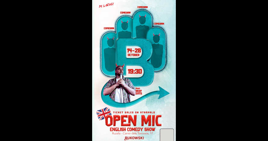 English Comedy Open Mic - DELOCOS - Entradas Zaragoza