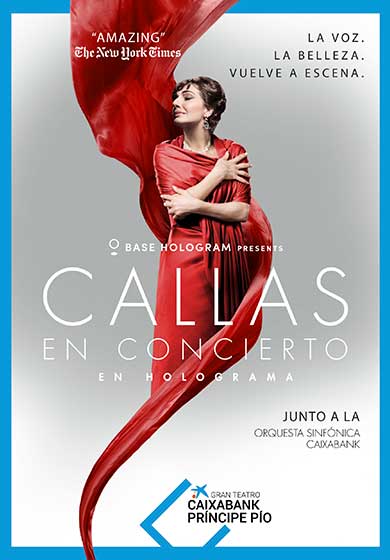 Callas en concierto - en holograma - Entradas Madrid
